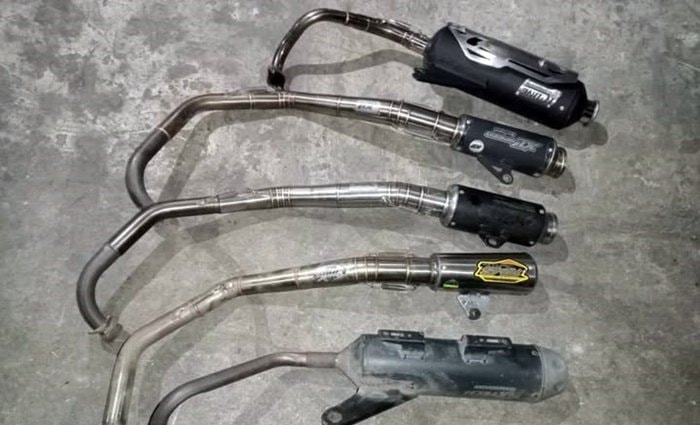 Suara Bising Diburu Polisi, Lima Motor Berknalpot Brong di Balikpapan Disita
