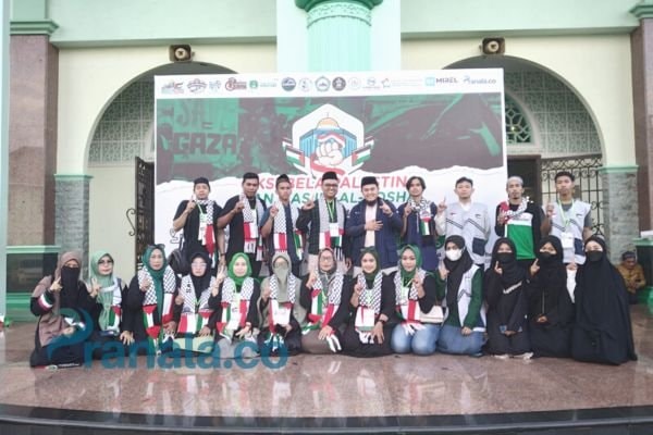 Bentuk Peduli Palestina dan Masjid Al-Aqsha, Puluhan Organisasi di Bontang Gelar Konvoi