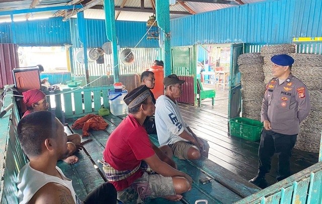 Polairud Polres Bontang Berikan Rasa Aman lewat Patroli di PPI Berbas Pantai