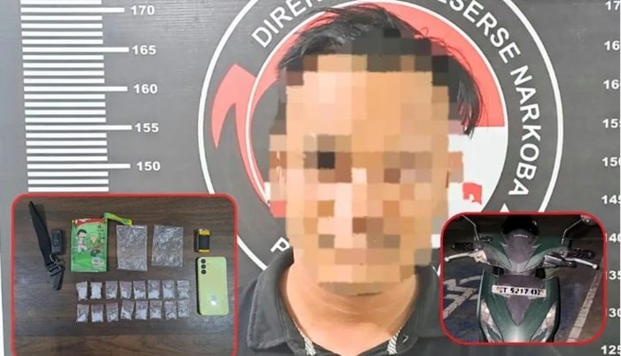 Bungkus Rebo Berisi Sabu, Pria di Kukar Kaltim Diringkus Tengah Malam