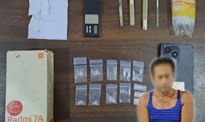 Ditangkap di Bawah Pondok, Pria di Kukar Simpan 12 Bungkus Sabu