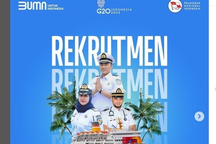 PT Pelni Buka Lowongan Kerja sampai 30 September, Mulai dari Juru Masak sampai Dokter