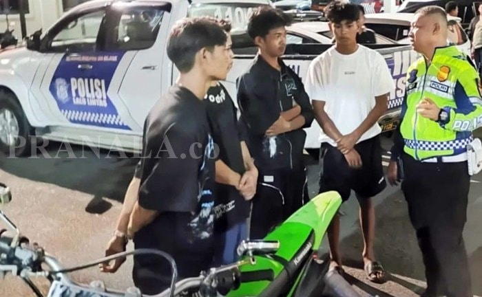 7 Pengendara Ditilang, Polres Bontang Tertibkan Knalpot Brong