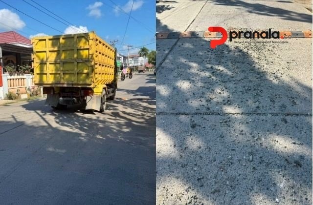 Langgar Aturan Lagi, Truk Material Tanpa Terpal Kembali Resahkan Warga Tanjung Laut Indah Bontang