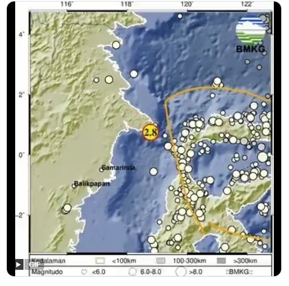 Gempa 2,8 Magnitudo Getarkan Bontang Dini Hari