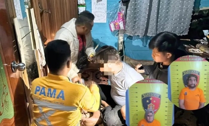 Dikira Warung Biasa, Ternyata Markas Pasutri Pengedar Sabu di Kukar