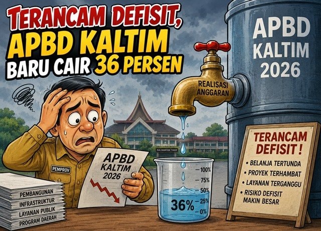 Terancam Defisit, APBD Kaltim Baru Cair 36 Persen