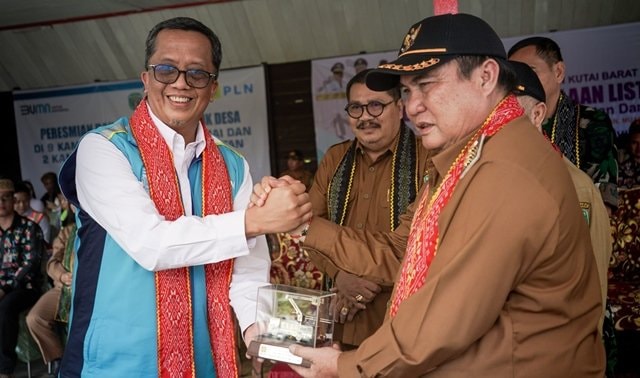 PLN Sukses Melistriki 11 Desa di Kutai Barat, Tingkatkan Rasio Desa Berlistrik Kaltim