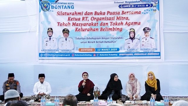 Kelurahan Belimbing Gelar Buka Bersama dan Santuni Anak Yatim Piatu, Wali Kota Bontang Paparkan Program 100 Hari Kerja