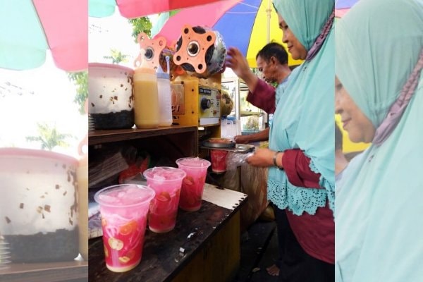 Segarnya Es Kelapa Muda Dikemas Khusus Pakai Perasan Jeruk Nipis