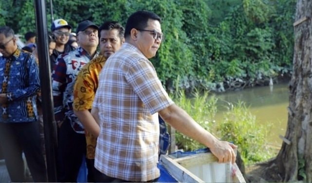 Butuh Rp6 Miliar, Taman Jembatan Mahakam Samarinda Baru Dibangun Separuh