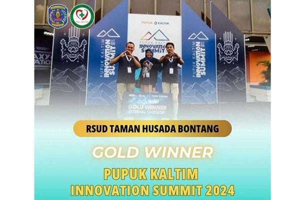 RSUD Taman Husada Bontang Raih Gold Winner di Innovation Summit 2024 Berkat Inovasi Pelayanan "It’s Simpler"