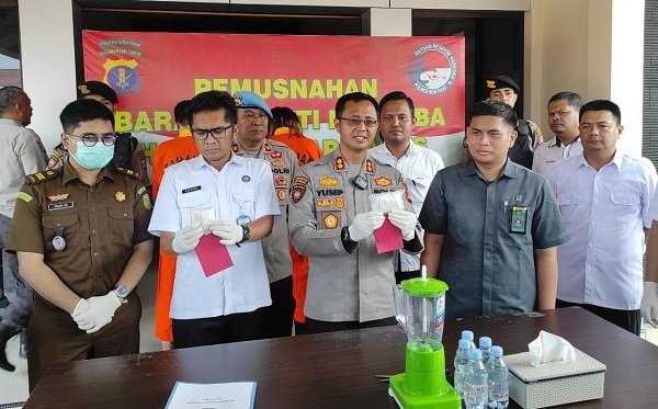 Sabu 140,82 Gram Diblender, Tiga Tersangka Terancam Penjara Seumur Hidup