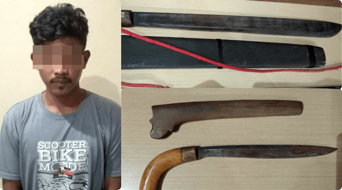 Bawa Sajam saat Mabuk, Pemuda Bontang Ditangkap di Lapangan Kampung Baru