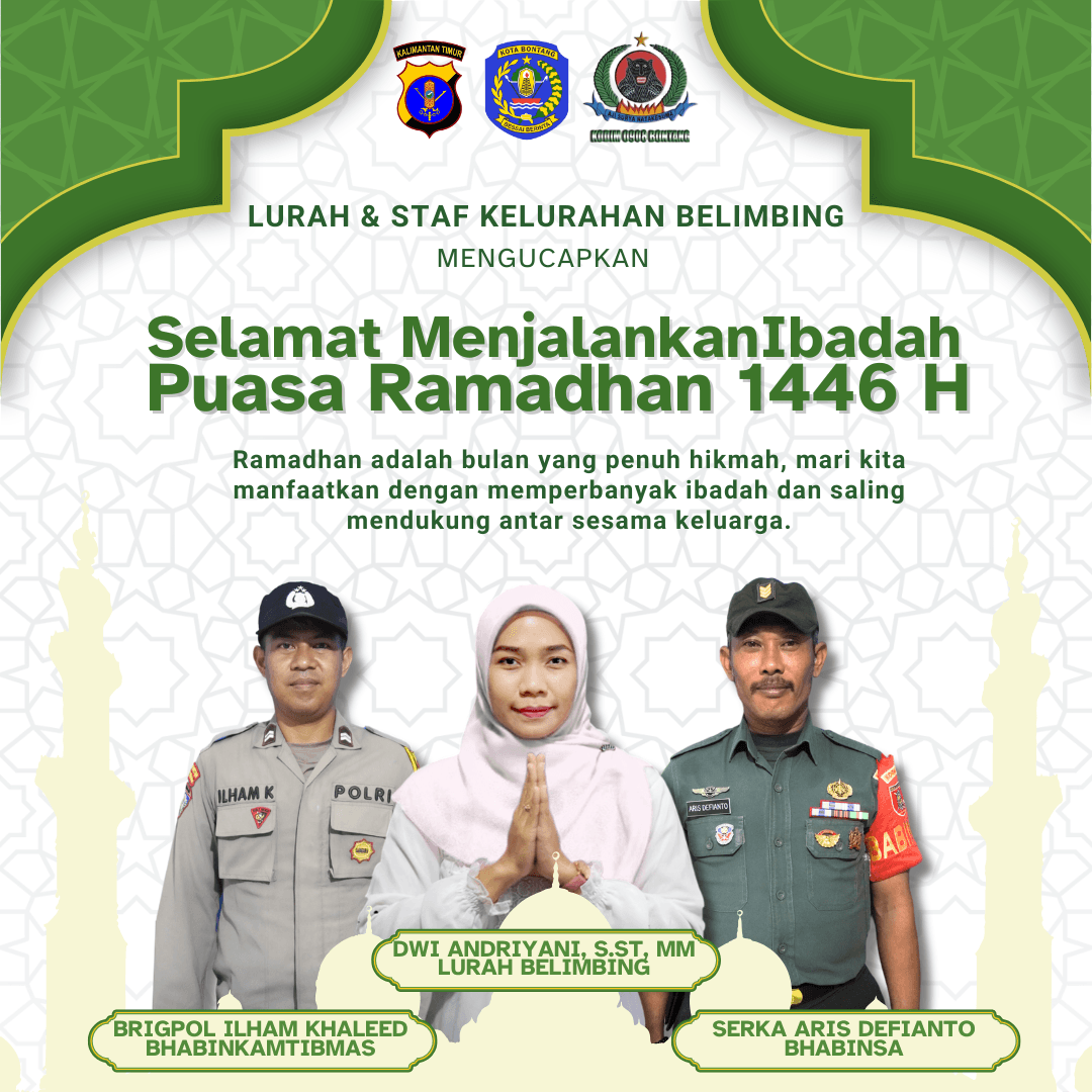 Lurah Belimbing Mengucapkan Selamat Menyambut Bulan Suci Ramadan 1446 H