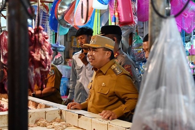 Pantau Pasar Tradisional, Stok Bahan Pokok di Bontang Aman Jelang Idulfitri