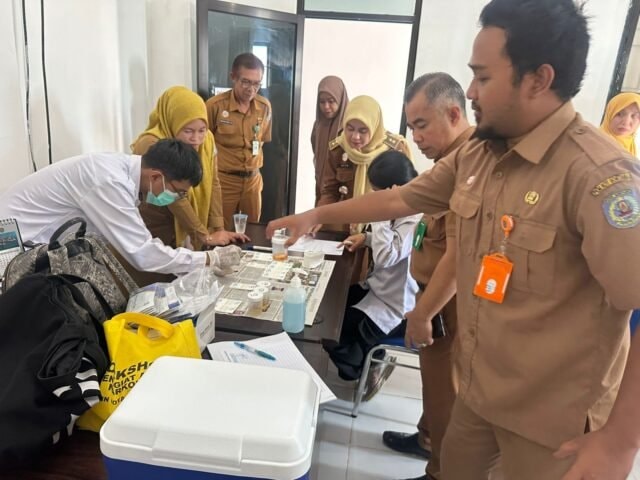 Tes Urine 17 Aparat Tanjung Laut Indah Bontang, Semua Negatif Narkoba
