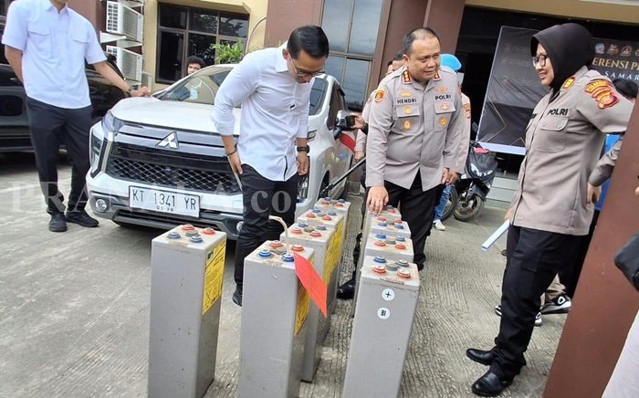 Polresta Samarinda Ungkap Pencurian 9 Baterai Telkomsel, Kerugian Rp108 Juta
