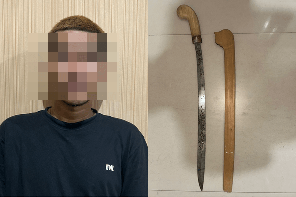 Ancam Warga, Preman Parang Dibekuk di Berebas Tengah Bontang