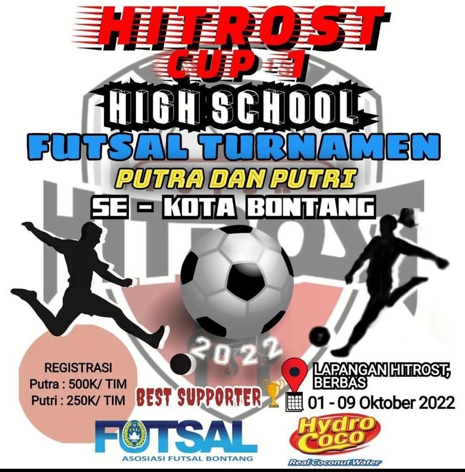 Ayo Pelajar Bontang, Buruan Daftar Hitrost Futsal Cup!
