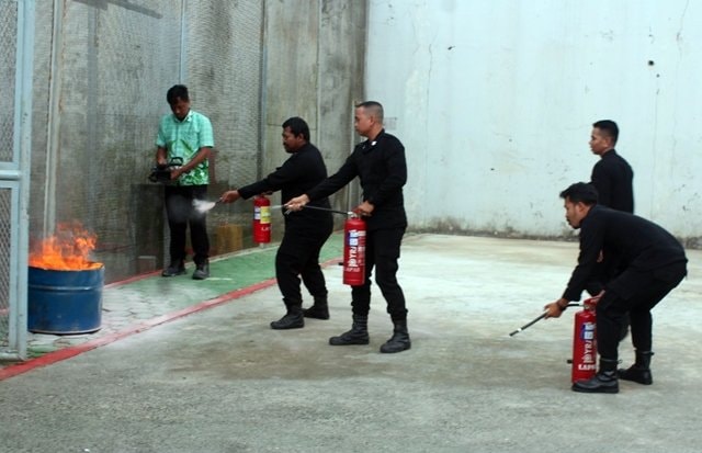 Lapas Bontang Gelar Simulasi Penanggulangan Kebakaran, Latih Kesiapsiagaan dan Pencegahan
