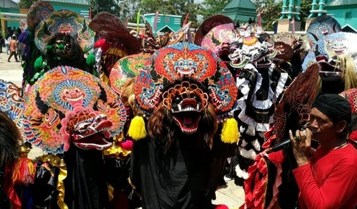 Meski Dirantau, Warga Kediri di Bontang Tetap Lestarikan Seni Barongan
