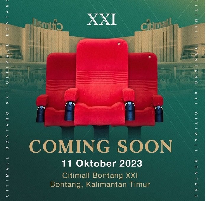 Bioskop XXI di Bontang City Mall Launching Hari Ini, 4 Film Bakal Diputar