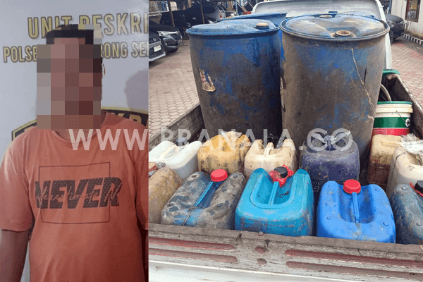 Polsek Tenggarong Seberang Ungkap Penimbunan 1.070 Liter Solar Bersubsidi