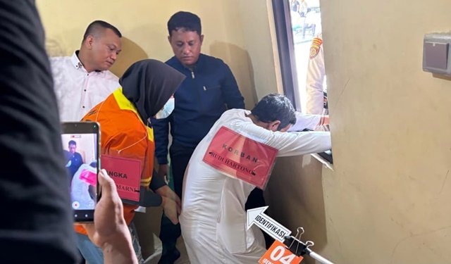 Rekonstruksi Pembunuhan Ketua RT di Balikpapan, Pelaku Peragakan 7 Adegan