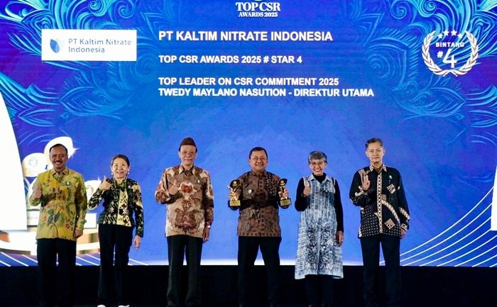 KNI Raih TOP CSR Awards 2025 Bintang 4, Konsisten Dukung Masyarakat Bontang