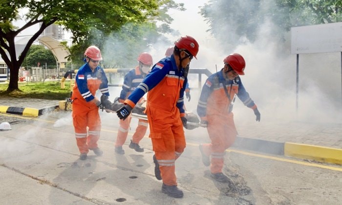 Pupuk Kaltim Uji Kesiapsiagaan Hadapi Krisis, Simulasikan Ancaman Terorisme dalam Drilling Test BCMS