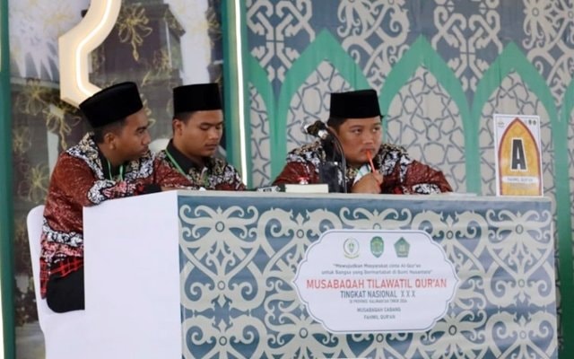Kafilah Kaltim Juara 1 Fahmil Quran Putra di MTQ Nasional ke-30, Pelatihnya Guru SMP Vidatra Bontang