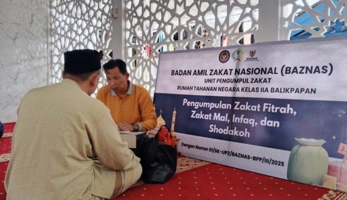 Rutan Balikpapan Himpun Rp4,2 Juta Zakat Fitrah, Libatkan Petugas dan Warga Binaan