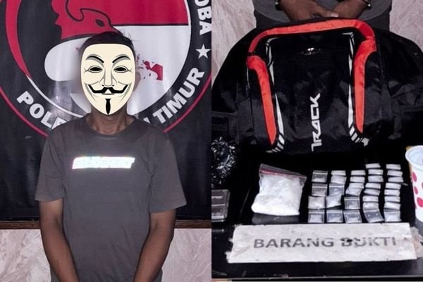 Bawa 62 Gram Sabu, Pria Paruh Baya Ditangkap di Sangatta Utara Kutim