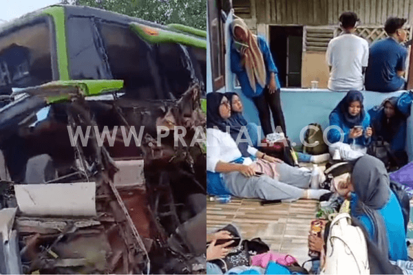 Tabrak Truk Trailer, Bus Rombongan Siswa SMKN 17 Samarinda Kecelakaan di Jalur Menuju IKN Nusantara