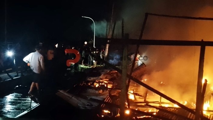Kobaran Api Ludeskan 4 Rumah di Selambai Bontang, Pemadaman Butuh 2 Jam