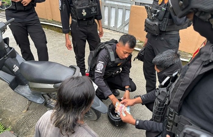 Patroli di Gunung Bugis Balikpapan, Polisi Bekuk Pemuda Bawa Sabu