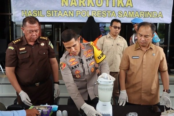 Polresta Samarinda Musnahkan Sabu 1.777,52 Gram