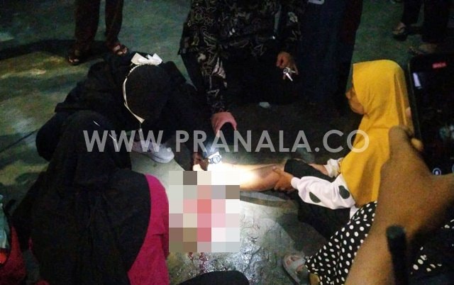 Kecelakaan di Simpang Berbas Bontang, Motor Berhenti Ditabrak, Pengendara Alami Luka