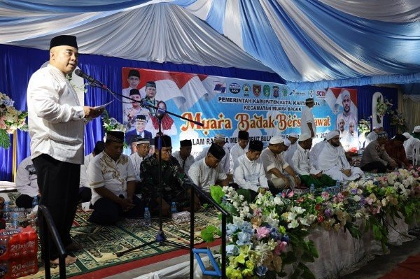 Muara Badak Sambut Ramadan dengan Bersalawat, Begini Pesan Bupati Kukar