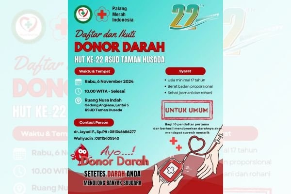 RSUD Bontang Rayakan Ulang Tahun dengan Aksi Donor Darah, Daftar Sekarang!
