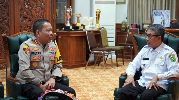 Baru Menjabat, Kapolres Kutim Langsung Temui Bupati, Ini yang Dibahas