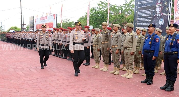 Situasi Bontang Kondusif, Ratusan Personel Polres Siaga Penuh