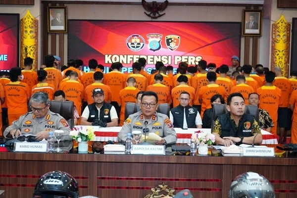 91 Kasus Diungkap, Polda Kaltim Tangkap 134 Tersangka dalam Operasi Pekat Mahakam II
