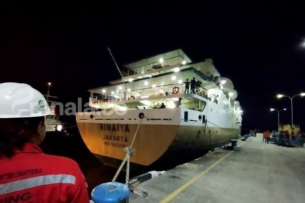 KM Binaiya Selesai Dok, Layani Dua Keberangkatan di Arus Mudik dari Pelabuhan Lok Tuan