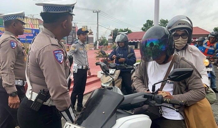10 Hari Operasi Patuh di Bontang: 224 Pelanggaran, Sebagian Tak Punya SIM
