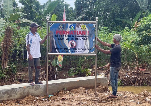Larangan Buang Sampah di Sungai Satimpo, Bontang Diperketat, Ini Sanksinya jika Melanggar