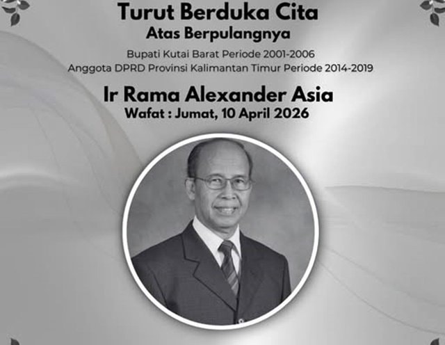 Mantan Bupati Kubar, Rama Alexander Asia Wafat di Samarinda