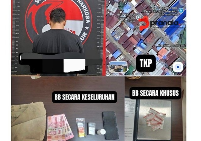Asyik Santai di Pos Ronda, Pria di Kutim Diciduk Kantongi 12 Paket Sabu
