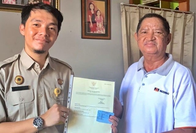 BPN Bontang Hadirkan Layanan Antar Sertipikat untuk Lansia dan Disabilitas